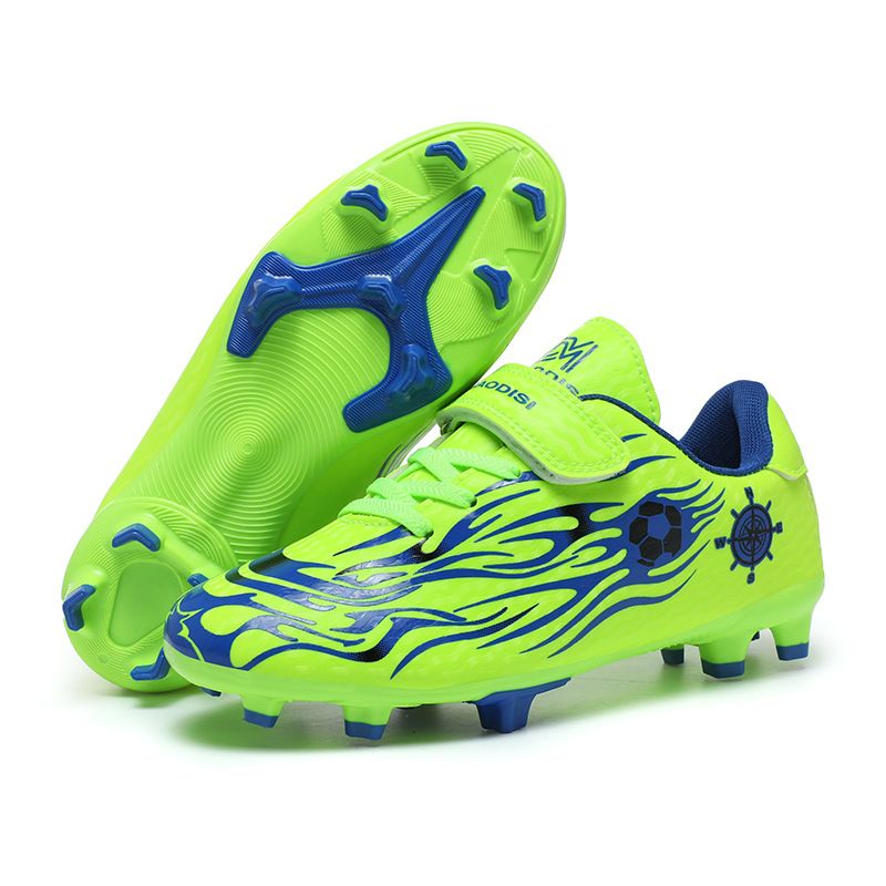 Velcro Children's Long Spike Soccer Shoes Outdoor Primary And Secondary School Students Shredded Spike Training Shoes Youth Sports Shoes_voghion.com