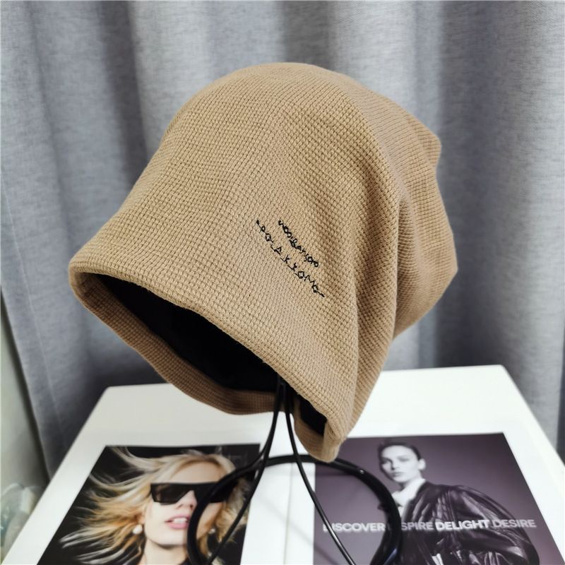 Berretto in pile rosa in un pullover versatile da strada per celebrità di Internet per bambini autunno e inverno versione coreana cucita con lettere_voghion.com