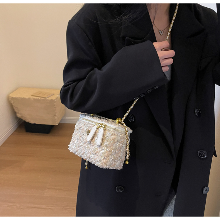 French chain for women new small square crossbody high-end mini niche box bag_voghion.com