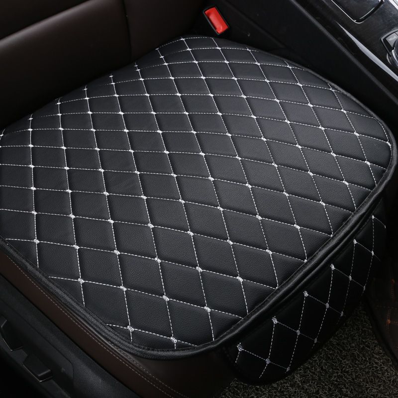 Autositzbezug aus PU-Leder, universell, für vorne und hinten, wasserdicht, Kissenschutz, Zubehör für vier Jahreszeiten_voghion.com