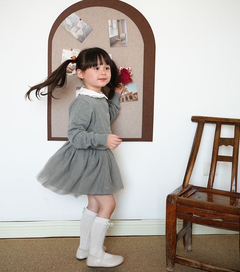 Kinder-Strickjacke – 100 % Baumwolle, langärmeliger Unisex-Pullover (90–160 cm, 6 Farben)_voghion.com