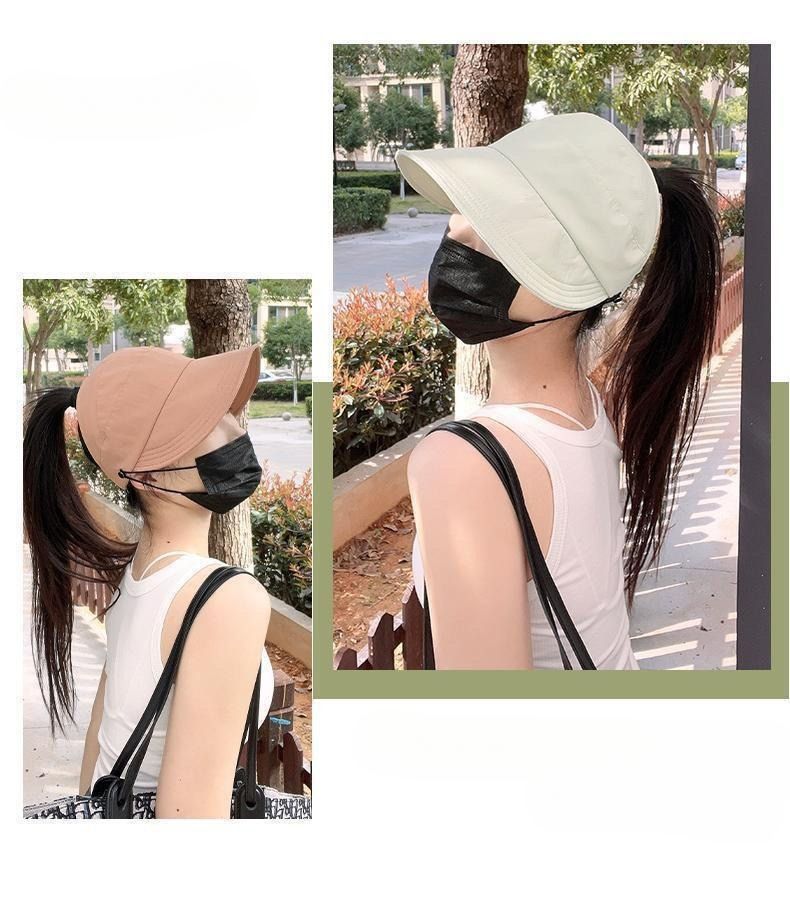 Cappello da pescatore snellente con visiera parasole dello stesso stile di Ruth, con parte superiore aperta, che può essere appesa alla maschera._voghion.com