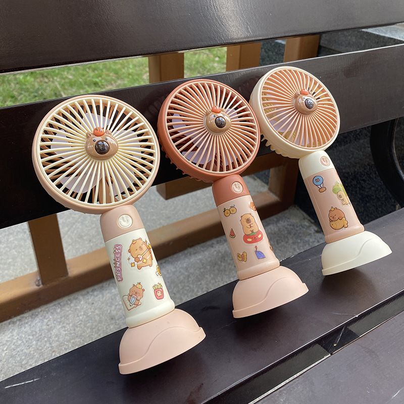 Neuer leistungsstarker Mini-USB-Cartoon-kompakter tragbarer wiederaufladbarer Handventilator_voghion.com
