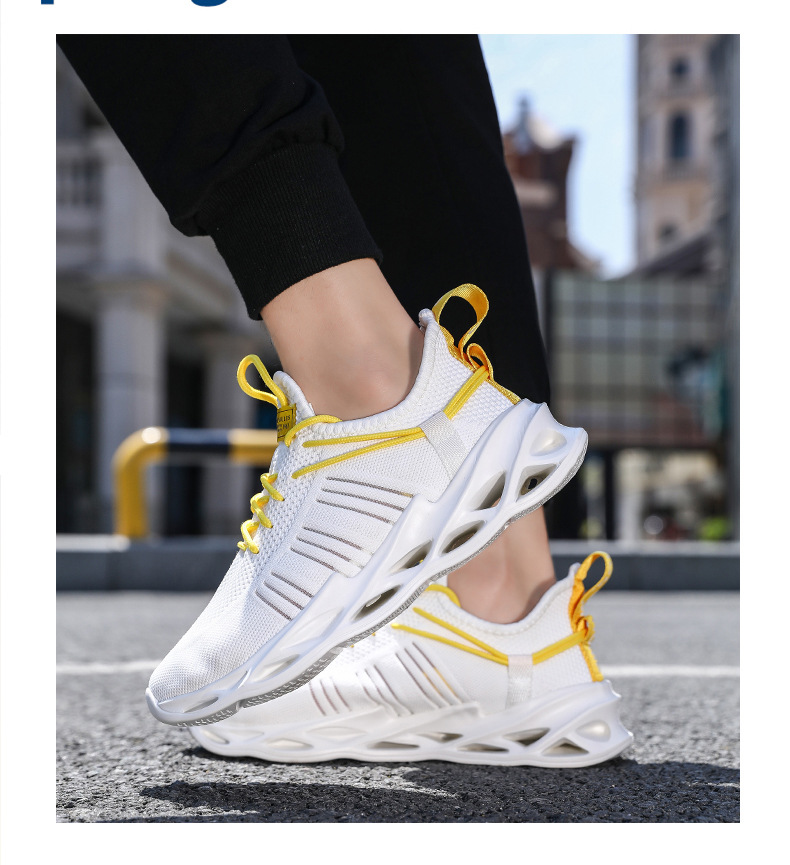 Scarpe da lavoro da uomo Scarpe da ginnastica comode Scarpe casual Flyknit traspiranti estive_voghion.com
