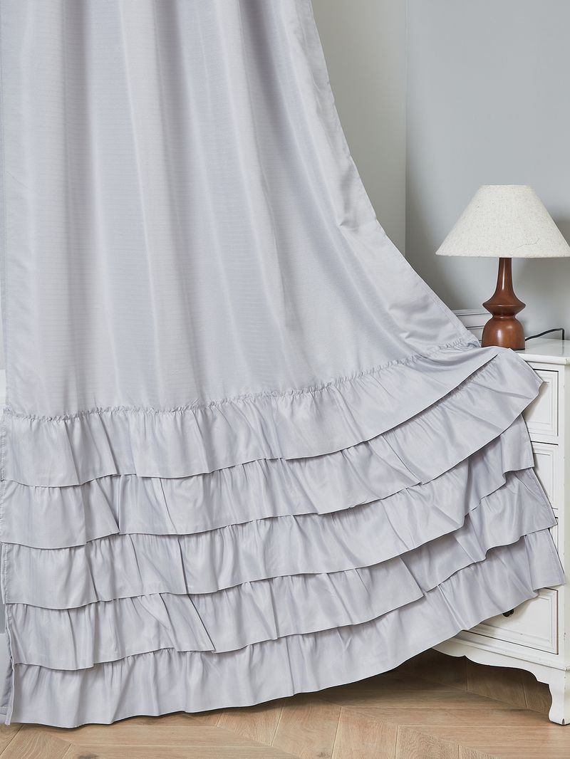 Cortinas semitransparentes modernas – cortinas de poliéster com babados para sala de estar (forro 100% blackout opcional, sem necessidade de furação, branco/prata/verde)_voghion.com
