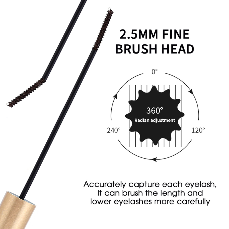 Occhi waterproof neri Lunghezza mascara extension Fibra di seta nera occhi neri Occhi da donna neri senza macchie e senza sudore_voghion.com