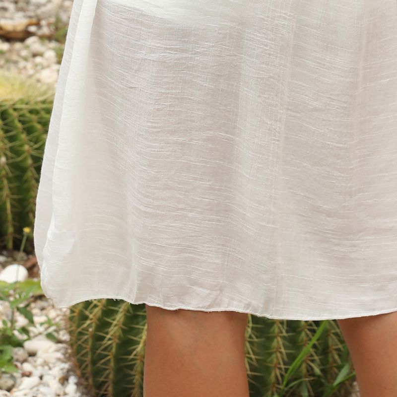 Camicetta da spiaggia con camicetta patchwork di fiori all'uncinetto da donna_voghion.com