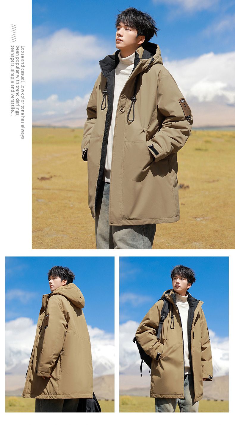 Herren-Winterparka – Robuster Kapuzenmantel | Wasserabweisendes Außenmaterial | Outdoor-taugliche Passform | Abenteuer-Styling (S-3XL) in Schwarz/Khaki/Armeegrün_voghion.com