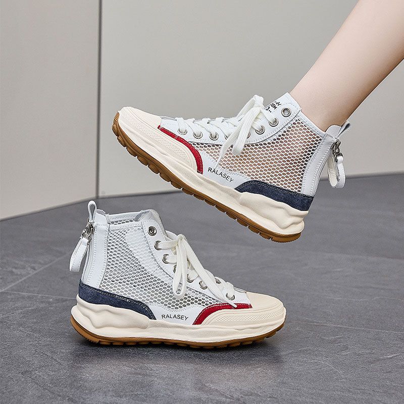Koreanischen Stil Trendy High-Top Für Frauen 2023 Sommer Herbst Neue Ins Dicken Sohlen Höhe-Erhöhend Weiß schuhe Internet_voghion.com