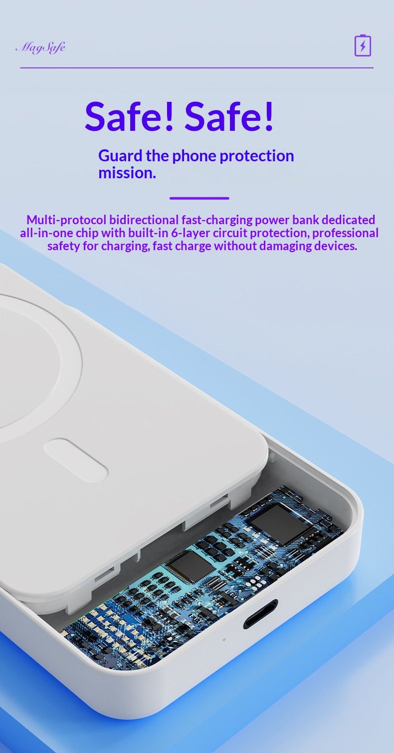 Sınır Ötesi Manyetik Kablosuz Şarj Cihazı Standlı 10000mAh Hızlı Şarj Güç Bankası Hediye Toptan_voghion.com