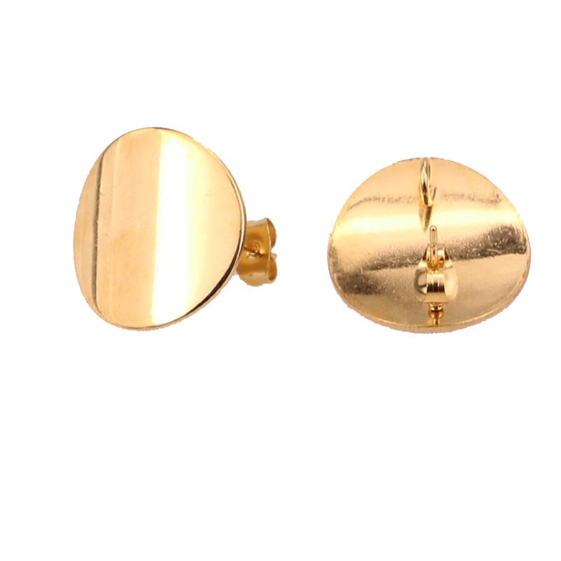 Gancio per l'orecchio rotondo da 20nn in acciaio inossidabile, orecchini, accessori per ganci per gioielli fai-da-te, accessori per placcatura in oro autentico_voghion.com