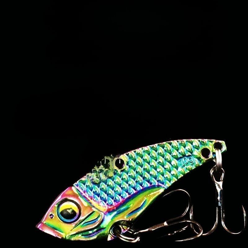 Metal Dragon Scale Sequin Colorful Vib Rattlesnake Long Casting Topmouth Culter Lure Horse Mouth Bass Freshwater_voghion.com