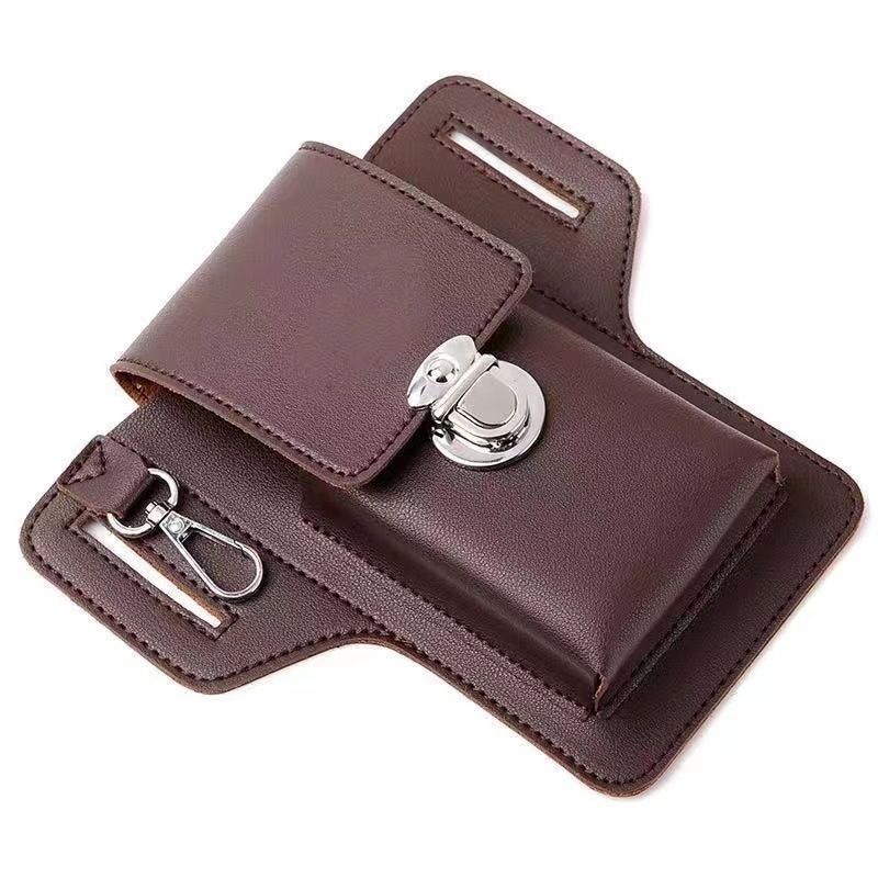 Nova bolsa de cinto para celular atualizada para homens que trabalham em canteiros de obras, coldre para celular que pode conter cigarreiras, pendurar chaves e usar cintos_voghion.com