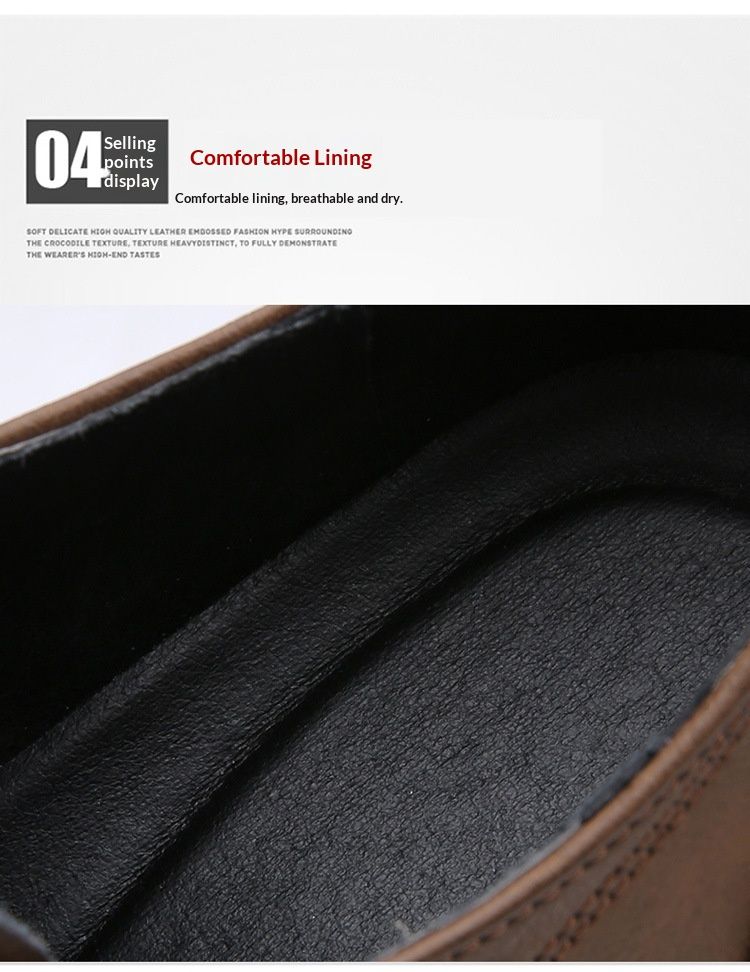 Glide Leather Frühling/Sommer Britische Derby-Schuhe mit dicker Sohle, lässige Herren-Martin-Stiefel, formelle Schuhe für Hochzeiten und Arbeit, niedrige Schafthöhe_voghion.com