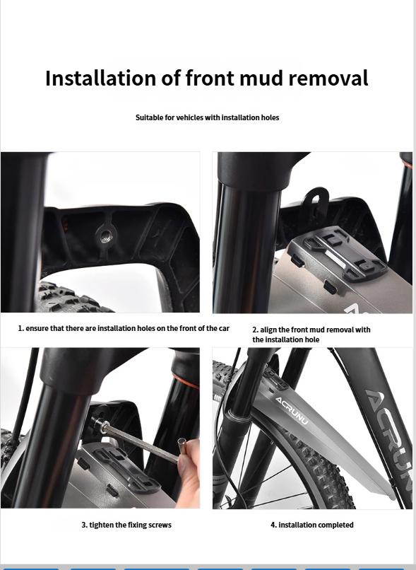 ACRUNU Fahrrad Mit Licht Kotflügel Berg Erweiterte Quick Release Schlamm Fliesen Rennrad Radfahren Zubehör Ausrüstung_voghion.com