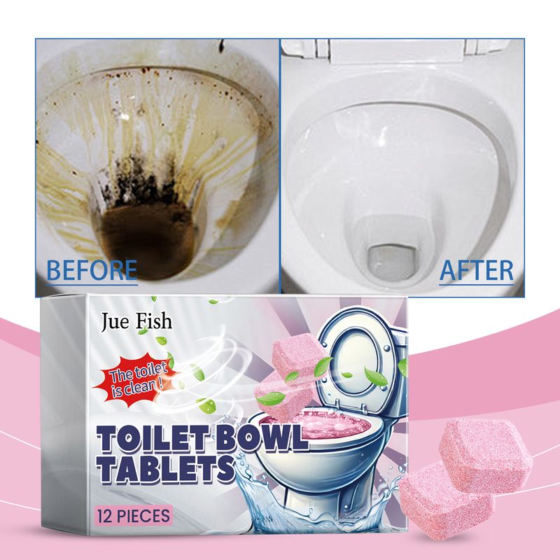 Jue Fish Toilet Toilet Cleaning Effervescent Tablet, Quick Dissolving Toilet Toilet Deodorization, Descaling And Stain Cleaning Tablet_voghion.com