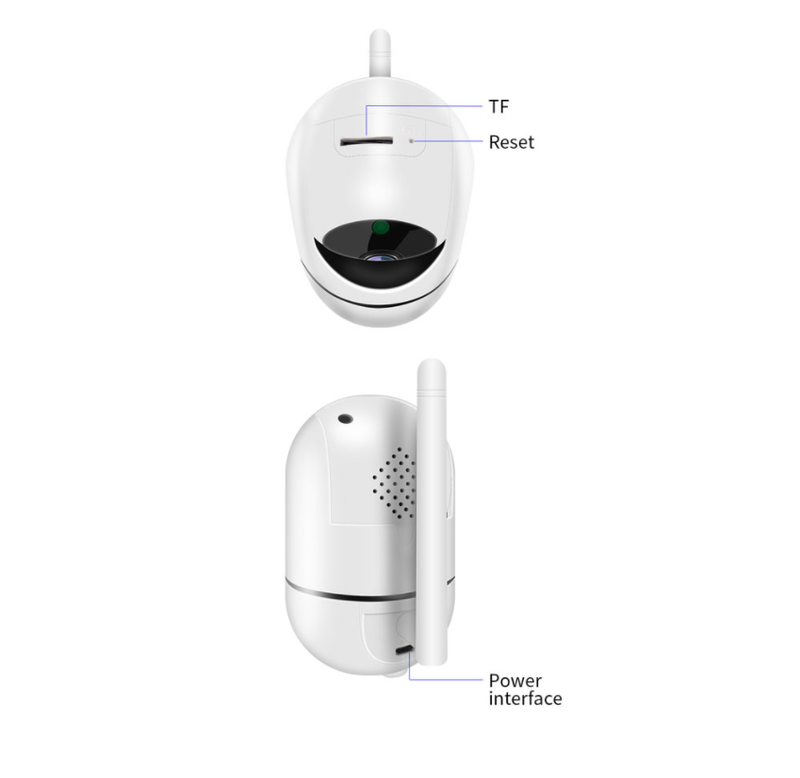 ook, Kabellose CCTV-Kamera, HD 1080P, automatisches Tracking für den Innenbereich, Infrarot-Nachtsicht, intelligente WLAN-Babyüberwachung für zu Hause._voghion.com