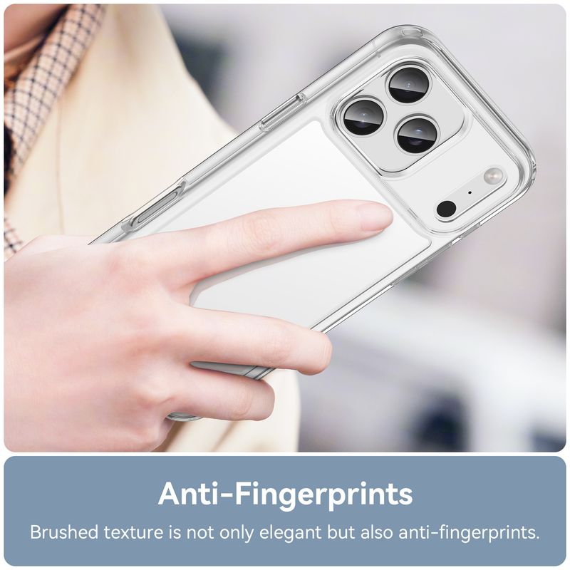 Luxury Transparent Shockproof Phone Case For Iphone 16 15 14 13 12 11 Pro Max 17 Air 16E Soft Bumper Hybrid Hard Back_voghion.com