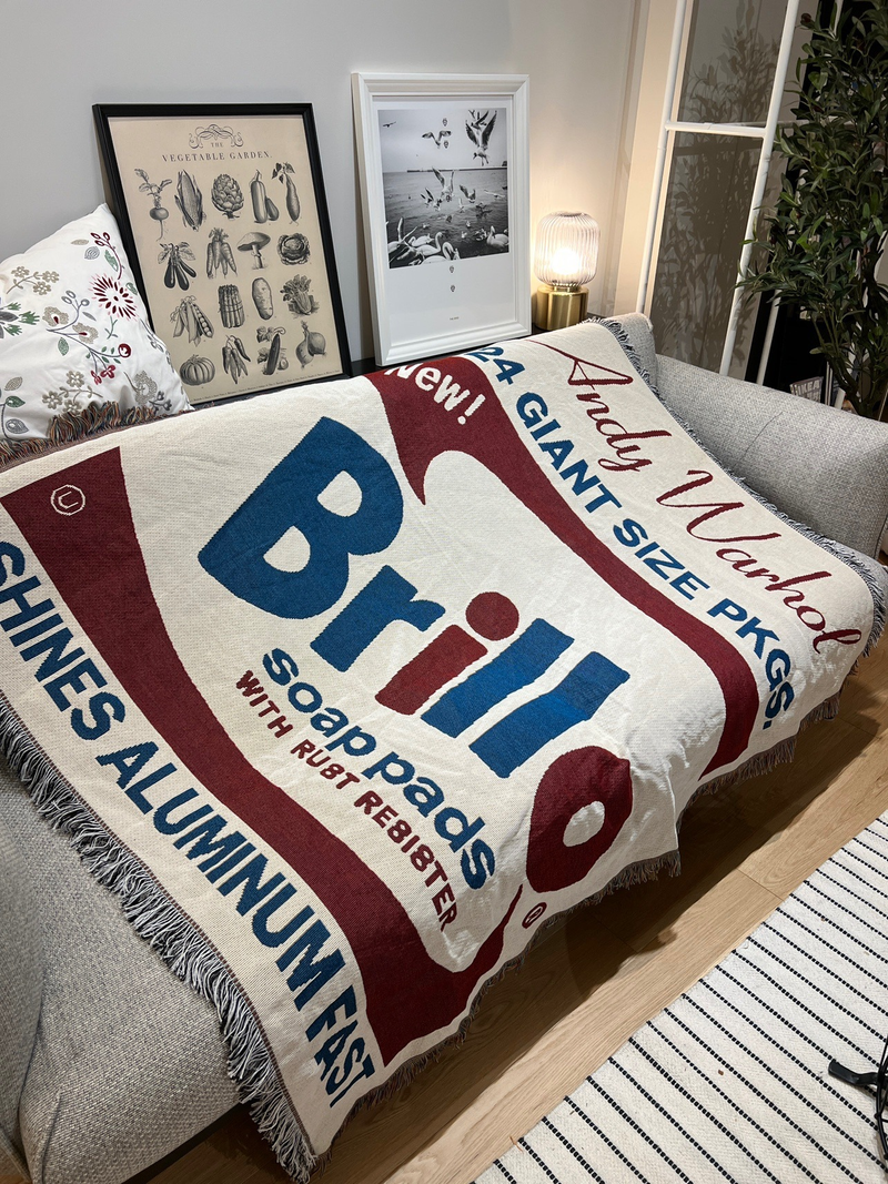 Andy Warhol Brillo Soap dish wall blanket _voghion.com