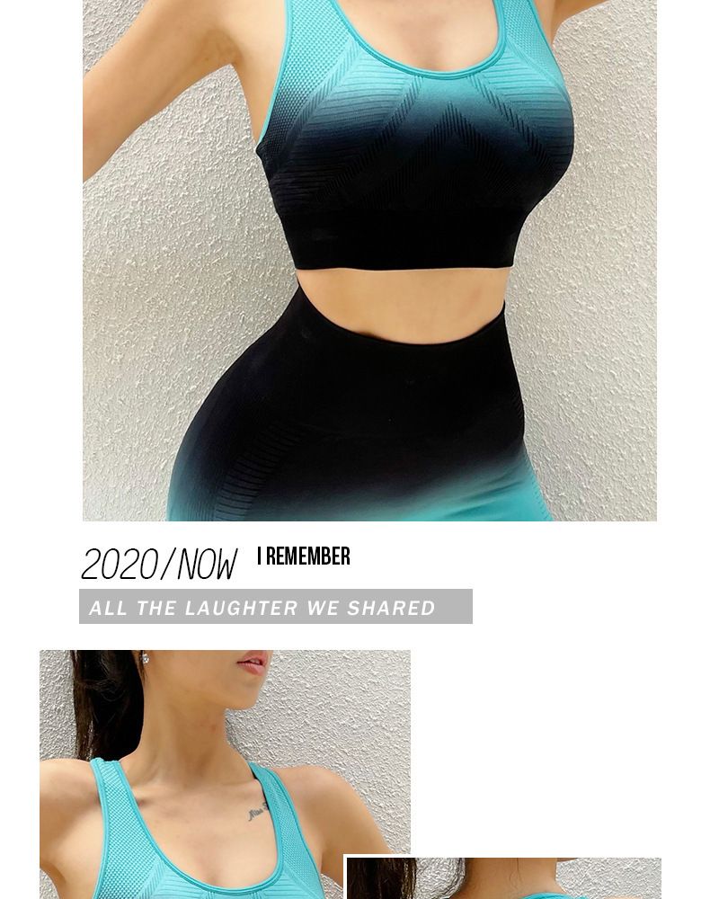 Yoga wear sports bra for women shock-absorbing breathable running back push-up shaping vest fitness bra top for women_voghion.com
