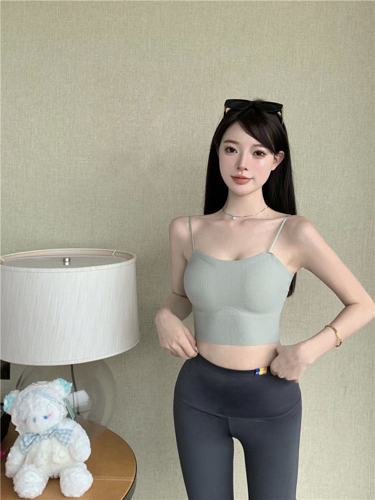 Beauty Back Ice Silk Outer Wear One-Piece Sleeveless Camisole_voghion.com