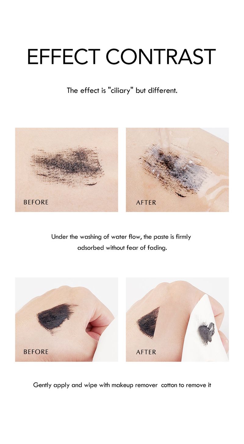 Makeup Explosion Mascara volumizzante a lunga tenuta, impermeabile, sottile, lungo e naturale._voghion.com