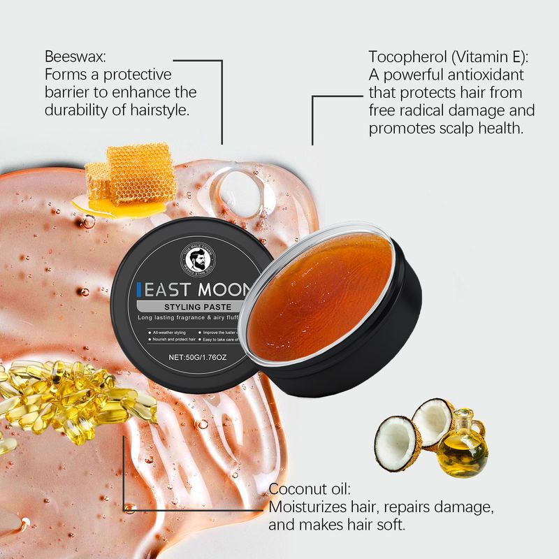 Ulei de păr pentru coafarea bărbaților, Îngrijirea părului răcoritoare pentru coafarea spatelui bărbaților_voghion.com