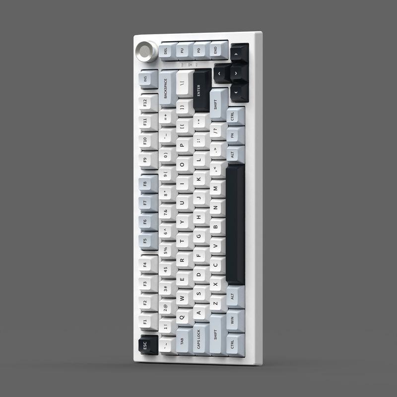K75pro Customizable Three-mode Mechanical Keyboard Side-printed Wireless Bluetooth Office Gaming E-sports Dedicated_voghion.com
