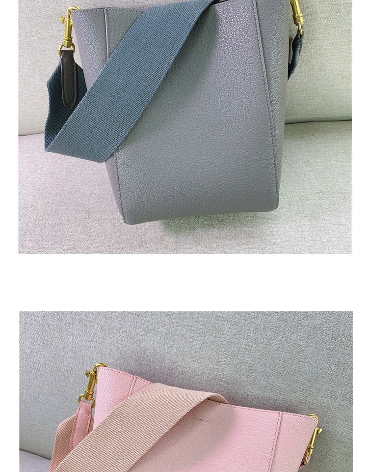 2024 New Star Stesso stile Cinghia larga Cinghia Secchiello Spalla singola Diagonale Incrocio Pelle Donna Semplificato_voghion.com