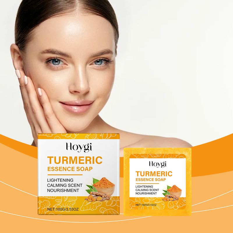 Hoygi Turmeric Cleansing Soap Gently Cleans And Moisturizes Body Skin Delicate, Clean And Refreshing Cleansing Soap_voghion.com