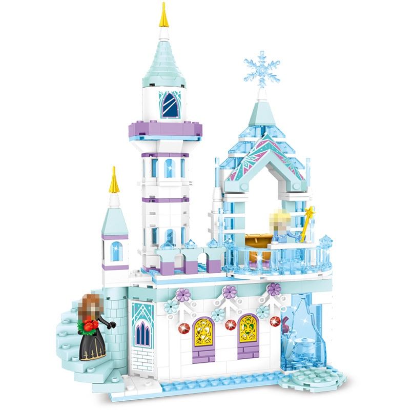 Chaobao Renren 7008 Princesa Gelo e Neve Castelo Crianças Pequenas Partículas Montagem Bloco de Construção Menina Brinquedo Presente_voghion.com