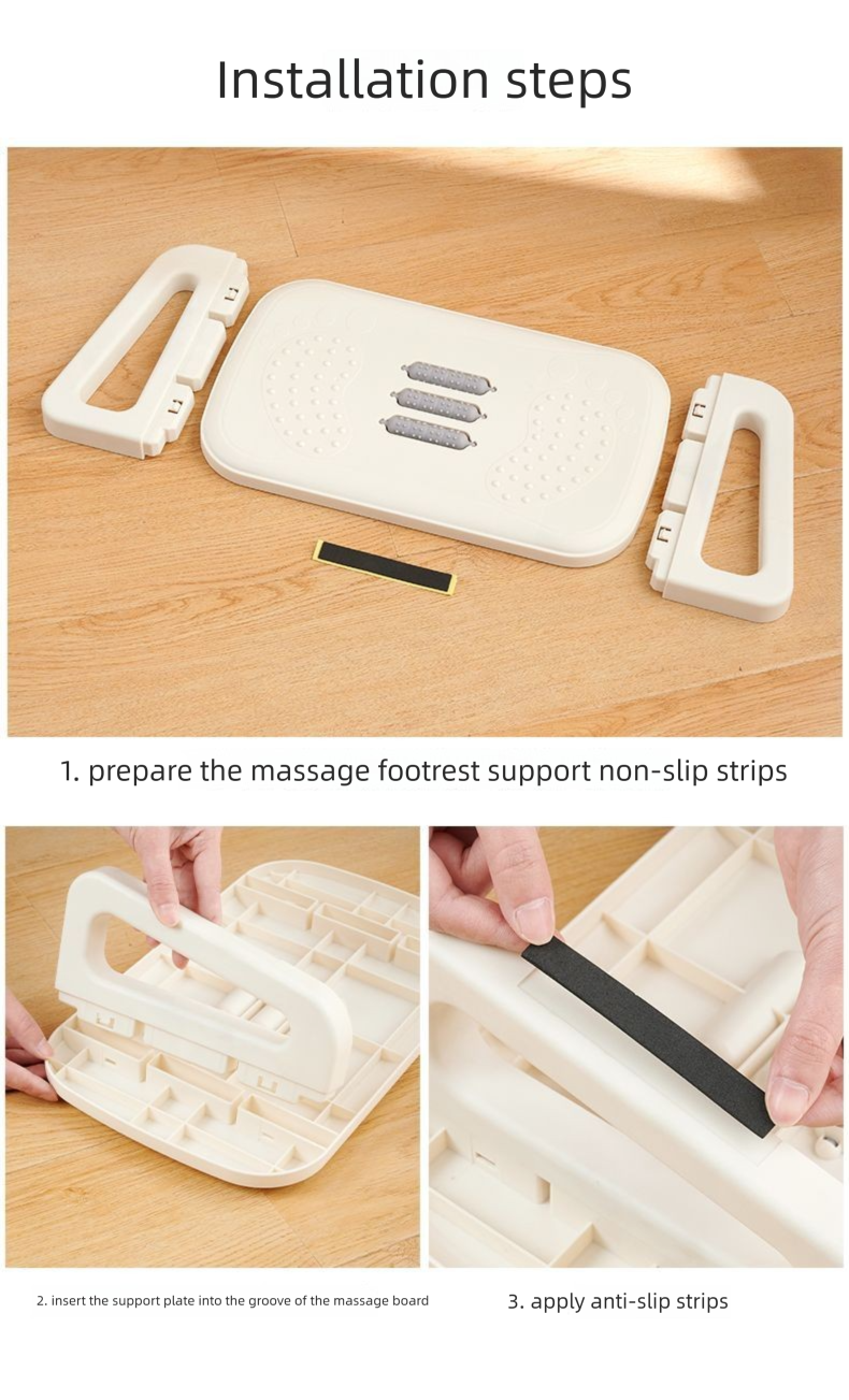 Office Footrest Massage Foot Stool Non-Slip Stable Adjustable Sitting Posture Anti-Leg Curling Tool_voghion.com