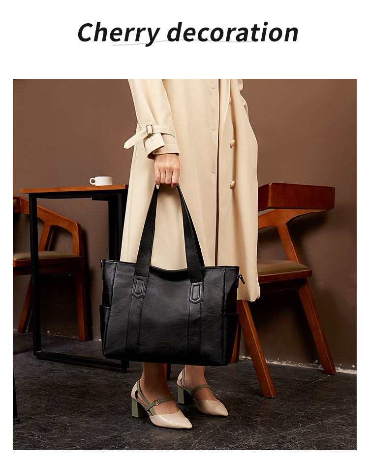 Borsa a tracolla in morbida pelle, casual, di grande capacità, stile retrò europeo e americano, da donna, 2023_voghion.com