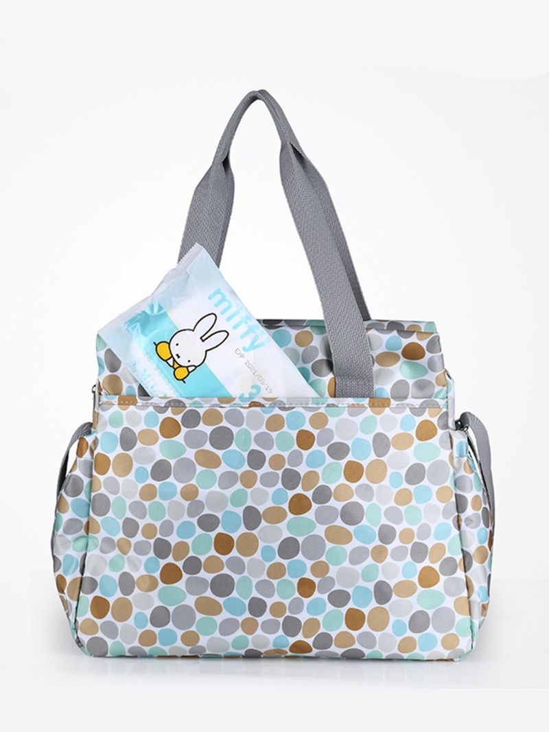 New color fashion printing large capacity mommy one shoulder multi-function portable mother and baby diaper bag_voghion.com