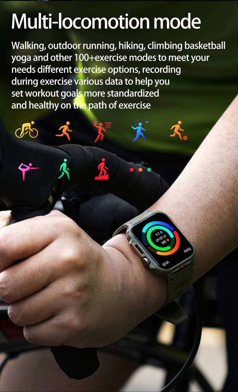 Slimme horloges Nieuwe L81 Smart Watch Spraakoproep Bluetooth Hartslag- en bloeddrukmeting Multifunctionele stappenteller Muziekweergave_voghion.com