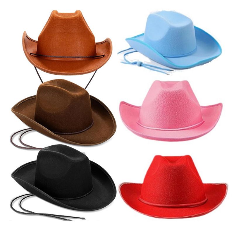 Cowboyhut aus Denim mit breiter Krempe und buntem Rand – stylischer und atmungsaktiver Sonnenhut für Damen und Herren, perfekt für draußen, auf Reisen und als Freizeitkleidung_voghion.com