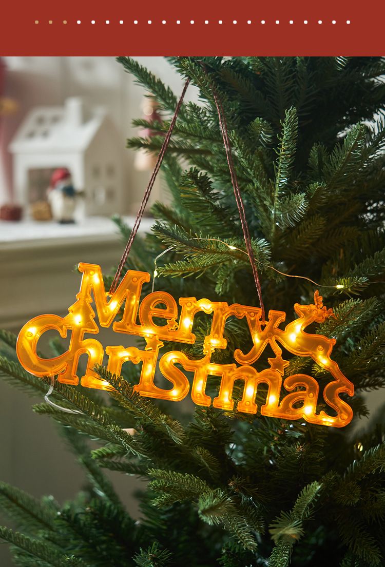 Luces LED navideñas con forma de botón: iluminación decorativa con estrellas y letras para fiestas, bares, árboles y otras ocasiones._voghion.com