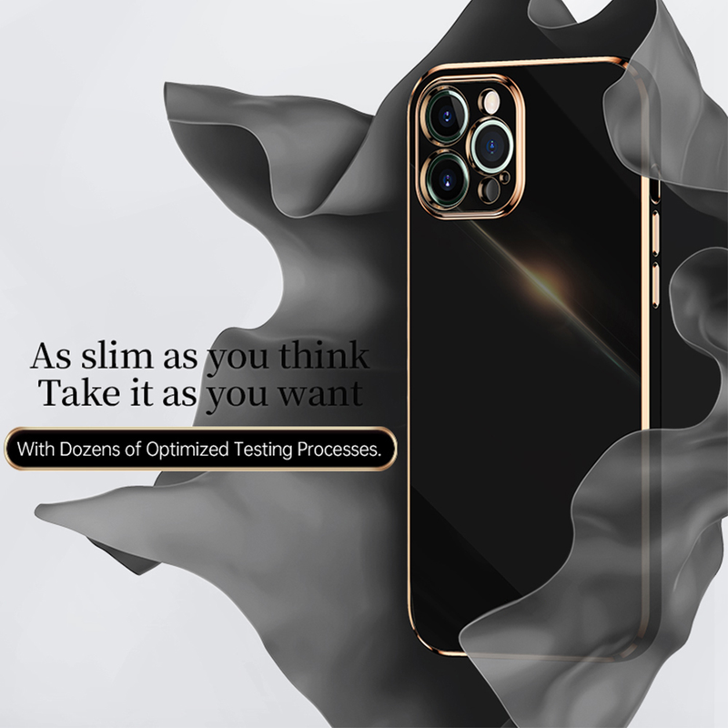 Luxury Plating Square Phone Case Til Iphone 11 12 13 Pro Max 13 Mini 6 6s 7 8 PLUS X XR XS Max SE_voghion.com