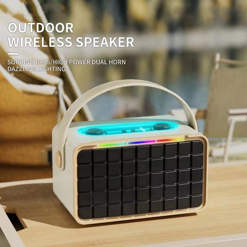 NewRixing NR8801 15W draagbare buiten Bluetooth-luidspreker TWS stereoluidspreker (kaki)_voghion.com