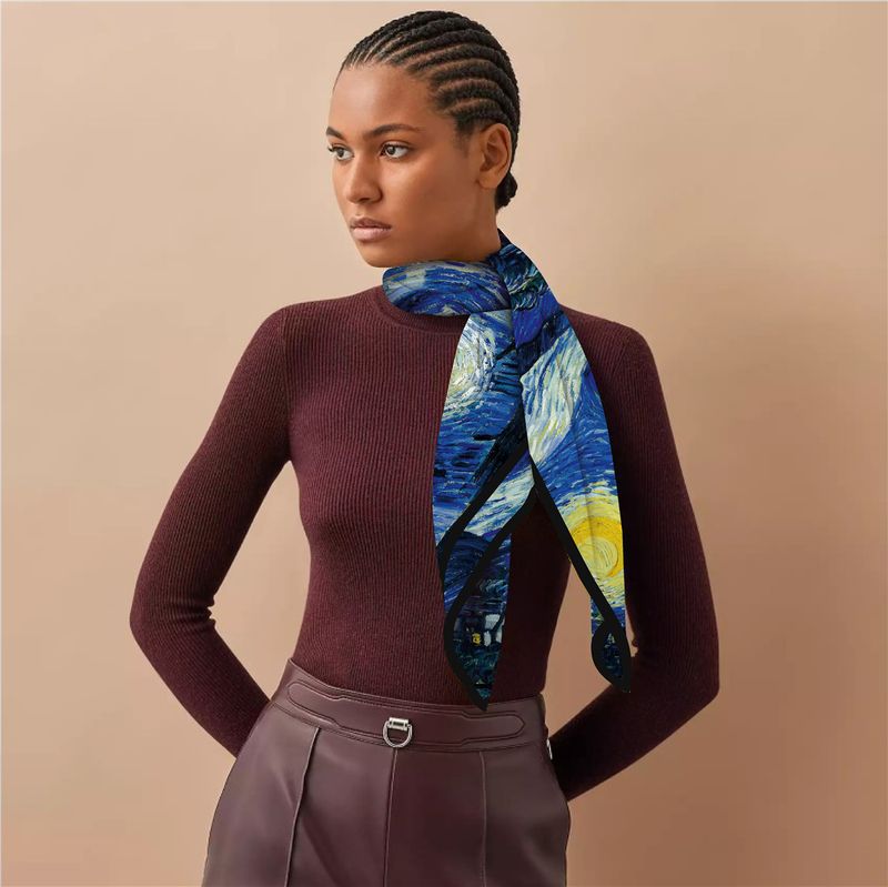 Internet Celebrity Live Export Foreign Trade European And American Classic Oil Painting Series 2024 New Framed Silk 90cm_voghion.com