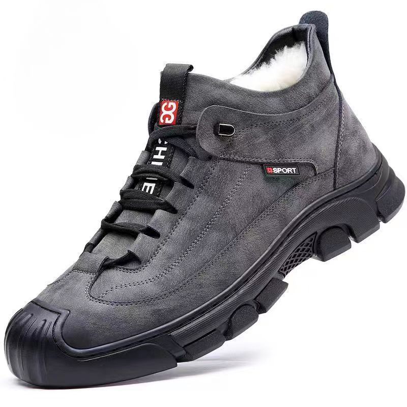 New Winter Lace-up Trendy Men's Casual Low-top Breathable Leather Comfortable Shoes_voghion.com