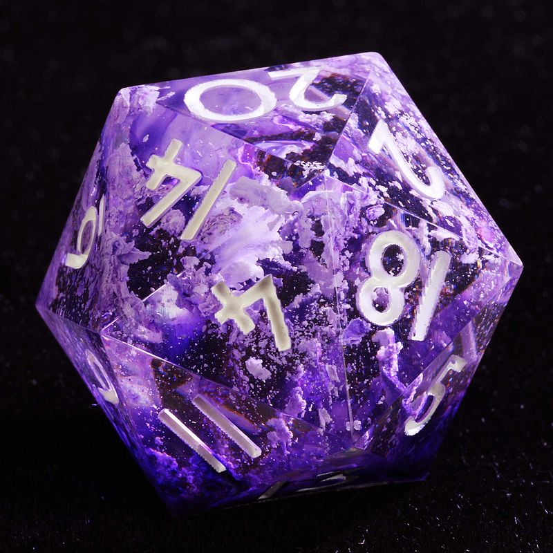 9 Polyhedral Dice DnD Sets Violet Nebula Osmosis For Dungeons Dragons RPG_voghion.com
