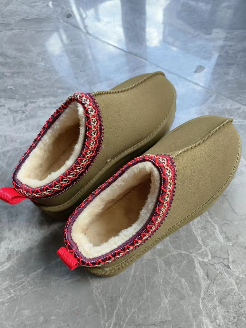 Women's cotton boots with velvet and fur one warm thick bottom sponge bottom without heel cotton shoes_voghion.com