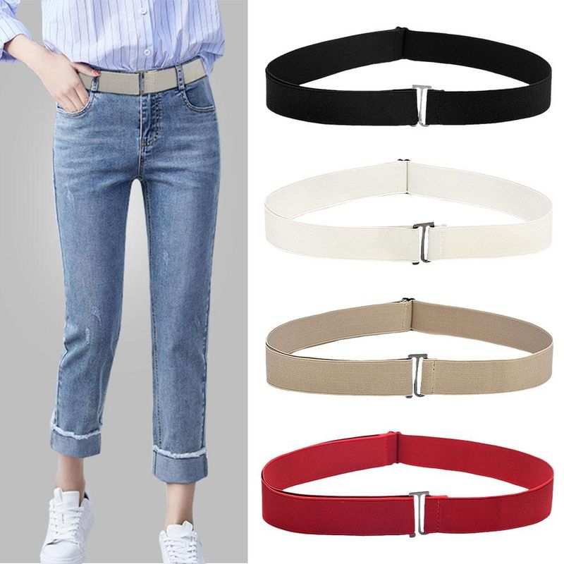 HOT Adjustable Bulky Simple Lazy Sweater Women Fat Seamless Belt Elastic Band Tuck Denim X4C3_voghion.com