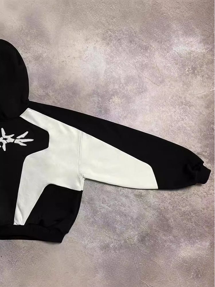 Men's Clothing collage street hoodie new style trend men and women same loose sweater_voghion.com