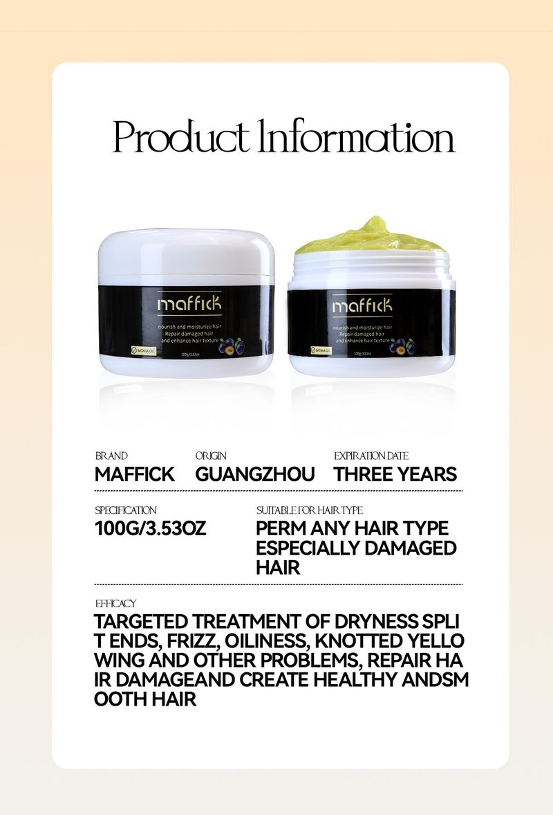 Condicionadores MAFFICK Hair Cream, Condicionador de Essência Hidratante e Suavizante para Cabelo_voghion.com