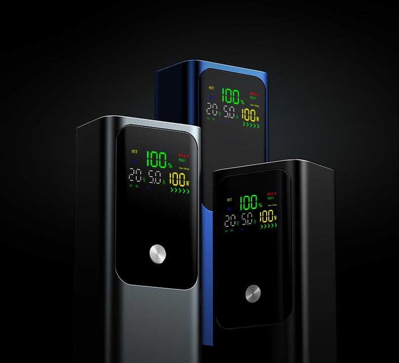 20000mAh 100W PD Fast Charging Power Bank - Bidirectional Super Quick Charge For Laptop & Smartphones, High Capacity Portable Charger_voghion.com