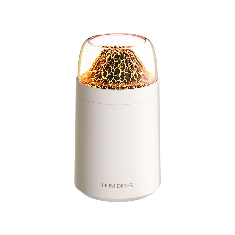 USB-Vulkan-Aromatherapie-Licht, Mini-Luftbefeuchter mit Flammeneffekt, farbenfrohe Atmosphäre für Büro-Desktop und Zuhause_voghion.com