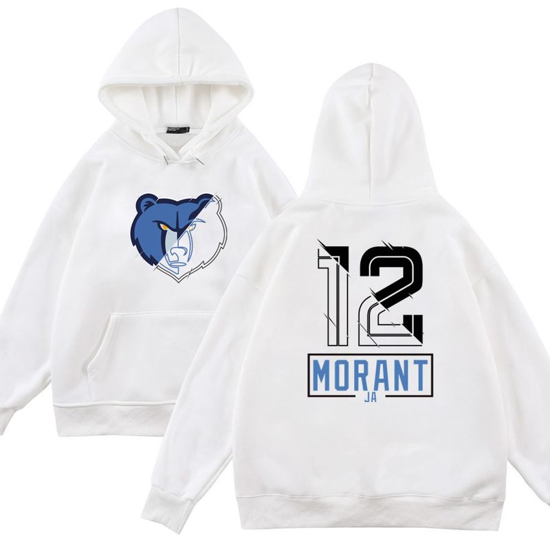 Felpa con cappuccio da basket Grizzlies 370G 12 Line per uomo e donna in autunno e inverno, tendenza vestibilità ampia_voghion.com