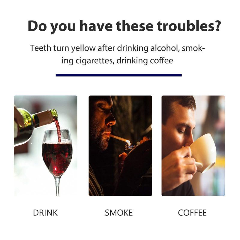 EELHOE Entfernung, Aufhellung, Zahnreinigung, Zahnsteinflecken-Pflegestreifen_voghion.com